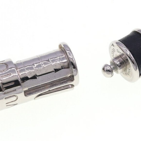 LOUIS VUITTON Necklace Monogram Eclipse Collier Chain M62588 Pendant Choker LV M - Picture 3 of 5